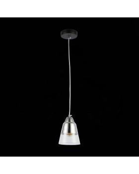 SLE102903-01 Светильник подвесной Черный, Хром/Прозрачный E27 1*40W LIRINO-foto4