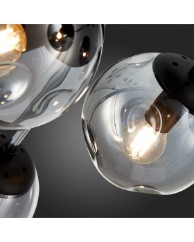 SLE106002-08 Люстра потолочная Хром, Черный/Дымчатый E14 8*40W MAREA-foto12