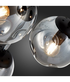 SLE106002-08 Люстра потолочная Хром, Черный/Дымчатый E14 8*40W MAREA-foto12