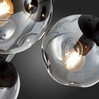 SLE106002-08 Люстра потолочная Хром, Черный/Дымчатый E14 8*40W MAREA-foto12