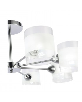 SLE102802-08 Люстра потолочная Хром/Прозрачный, Белый E14 8*40W MIENTO-foto3