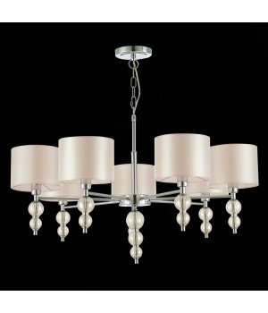 SLE105703-07 Люстра подвесная Хром/Светло-бежевый E14 7*40W RAMER-foto5