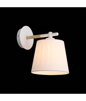 SL375.501.01 Бра Белый, Светлое дерево/Белый E27 1*40W PASSETO-foto4