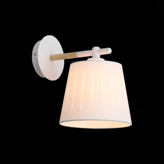 SL375.501.01 Бра Белый, Светлое дерево/Белый E27 1*40W PASSETO-foto4