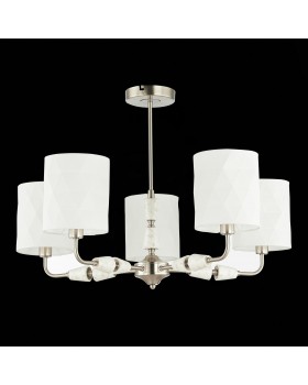 SLE107802-05 Люстра потолочная Никель/Белый E14 5*40W MILI-foto8