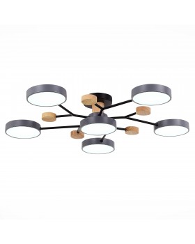 SLE6006-702-06 Светильник потолочный Серый/Серый LED 6*12W 3000K/4500K/6000K FAEMA-foto4