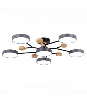 SLE6006-702-06 Светильник потолочный Серый/Серый LED 6*12W 3000K/4500K/6000K FAEMA-foto4