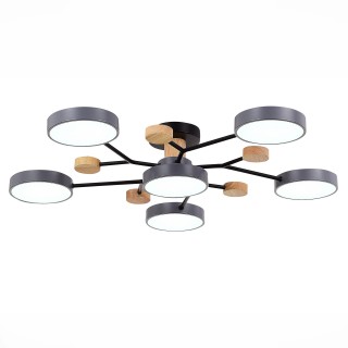 SLE6006-702-06 Светильник потолочный Серый/Серый LED 6*12W 3000K/4500K/6000K FAEMA-foto4