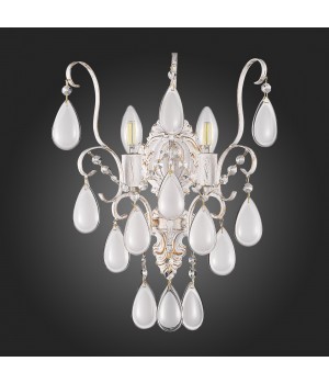 SLE160301-02 Светильник настенный Золотистый/Белый матовый E14 2*60W MAGONZA-foto6