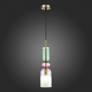 SL2000.203.01 Подвес ST-Luce Золотистый/Дымчатый E14 1*40W GEA-foto5