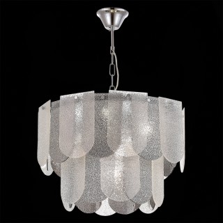 SLE1125-103-07 Светильник подвесной Хром/Прозрачно-Дымчатый E14 7*40W ERZO-foto4