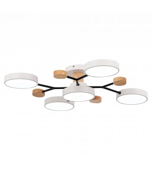 SLE6006-502-05 Светильник потолочный Белый/Белый LED 5*12W 3000K/4500K/6000K FAEMA-foto4