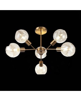 SLE155302-06 Люстра потолочная Античная медь/Янтарный E14 6*60W GENTORE-foto19