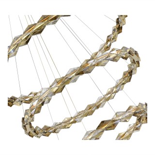 SL6009.203.03 Люстра подвесная ST-Luce Хром/Прозрачный,Янтарный LED 1*75W 3000K DIAMANTA-foto3