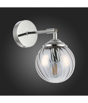 SLE102201-01 Бра Хром/Дымчатый E14 1*40W FASIA-foto6