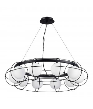 SL1189.403.10 Люстра подвесная ST-Luce Черный/Опал G9 10*5W BEATA-foto2