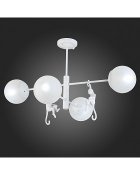 SLE115102-04 Люстра потолочная Белый/Белый E14 4*60W TENATO-foto7