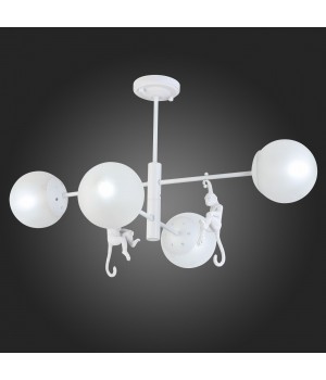 SLE115102-04 Люстра потолочная Белый/Белый E14 4*60W TENATO-foto7