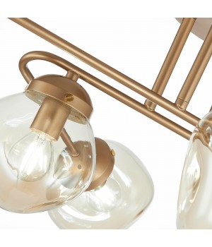 SLE155702-06 Люстра потолочная Золотистый/Янтарный E14 6*40W MORE-foto11