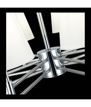 SLE105403-08 Люстра подвесная Хром/Белый E14 8*40W LAGORO-foto6