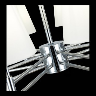 SLE105403-08 Люстра подвесная Хром/Белый E14 8*40W LAGORO-foto6