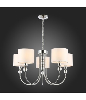 SLE111103-05 Светильник подвесной Хром/Белый E14 5*40W LINNA-foto7