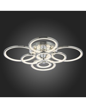 SLE200312-08 Светильник потолочный Хром/Белый LED 1*256W 3000-6000K LETO-foto8