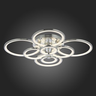 SLE200312-08 Светильник потолочный Хром/Белый LED 1*256W 3000-6000K LETO-foto8