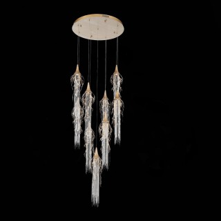 SL1116.203.09 Светильник подвесной ST-Luce Золотой с патиной/Золотой с  патиной, Никель LED 9*5W 3000K SALICA-foto9