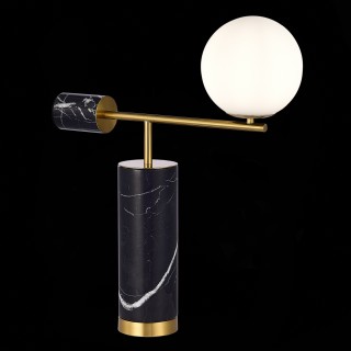 SL1008.404.01 Прикроватная лампа ST-Luce Латунь,Черный/Белый G9 1*5W DANESE-foto3