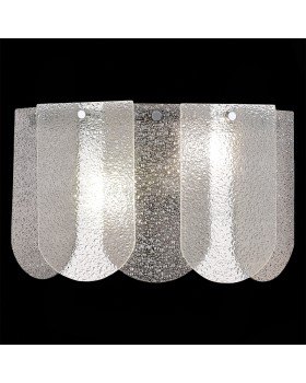 SLE1125-101-02 Светильник настенный Хром/Прозрачно-Дымчатый E14 2*40W ERZO-foto4