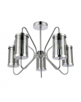 SLE102302-05 Люстра потолочная Хром/Дымчатый E14 5*40W VALIERI-foto2