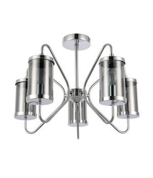 SLE102302-05 Люстра потолочная Хром/Дымчатый E14 5*40W VALIERI-foto2