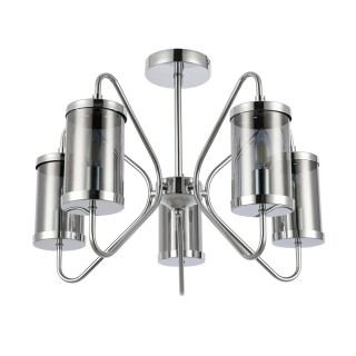 SLE102302-05 Люстра потолочная Хром/Дымчатый E14 5*40W VALIERI-foto2