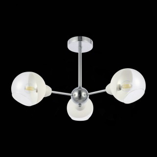 SLE102702-03 Люстра потолочная Хром/Прозрачный, Матовый никель E14 3*40W GIORTE-foto5