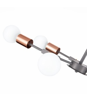 SLE106403-06 Люстра подвесная Серый, Розовое золото E27 6*60W PALARE-foto10