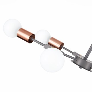 SLE106403-06 Люстра подвесная Серый, Розовое золото E27 6*60W PALARE-foto10