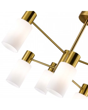 SLE1139-302-06 Люстра потолочная Латунь/Белый E14 6*60W GESSI-foto3