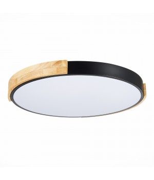 SLE201342-01 Светильник потолочный Черный, Светлое дерево/Белый LED 1*40W 3000K/4000K/6000K DELIA-foto10