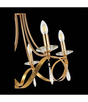 SLE120213-05 Светильник подвесной Французское золото E14 5*40W FILATTA-foto6