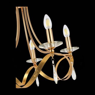 SLE120213-05 Светильник подвесной Французское золото E14 5*40W FILATTA-foto6