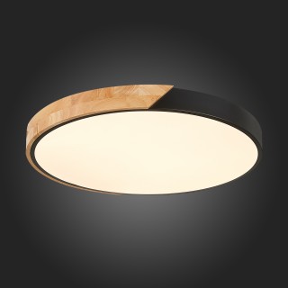 SLE200942-01 Светильник потолочный Черный, Светлое дерево/Белый LED 1*45W 3000K/4000K/6000K FESTA-foto4
