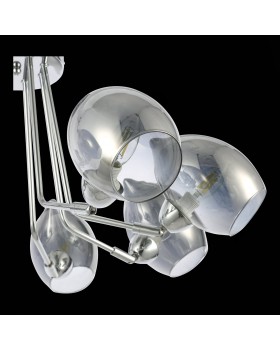 SLE102402-08 Люстра потолочная Хром/Дымчатый E14 8*40W RINNO-foto6