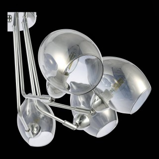 SLE102402-08 Люстра потолочная Хром/Дымчатый E14 8*40W RINNO-foto6