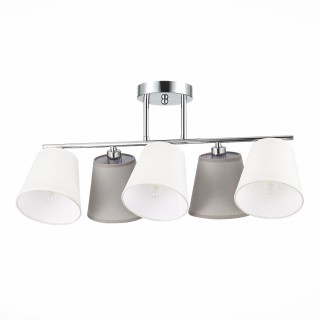 SLE300402-05 Люстра потолочная хром/белый, серый E14 5*40W PRATO-foto2