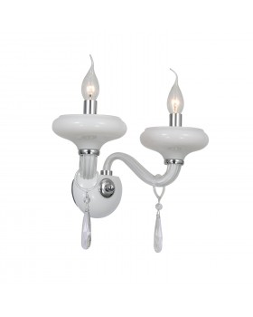 SL756.501.02 Бра ST-Luce Хром, Белый/Белый, Прозрачный E14 2*40W BAMBOLINA-foto2