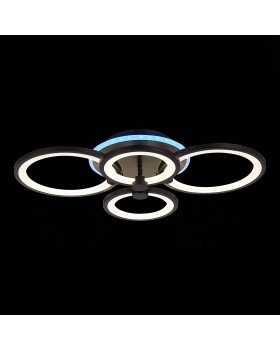 SLE200342-04RGB Светильник потолочный Черный/Белый LED 1*100W RGB 8W 3000-6000K LETO-foto7