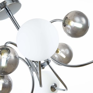 SLE220912-08 Люстра потолочная Хром/Белый, Дымчатый G9 8*5W FORMAE-foto3