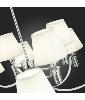 SLE111303-12 Люстра подвесная Хром/Белый E14 12*40W MONZA-foto9