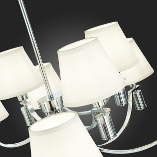 SLE111303-12 Люстра подвесная Хром/Белый E14 12*40W MONZA-foto9